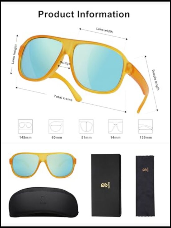 Polarized Floating Aviator Sports Sunglasses with UV400 Protection